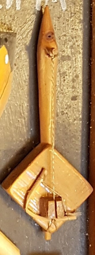  photo of artwork depicting the traditional Ethiopian musical instrument the mesinko