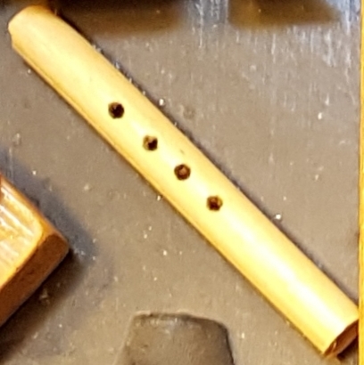  photo of artwork depicting the traditional Ethiopian musical instrument the washint