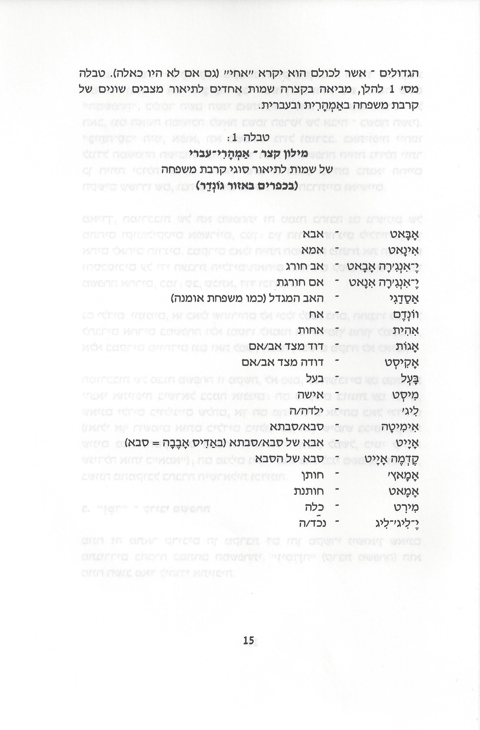 סוגיות בנושאי משפחה של יהודי אתיופיה