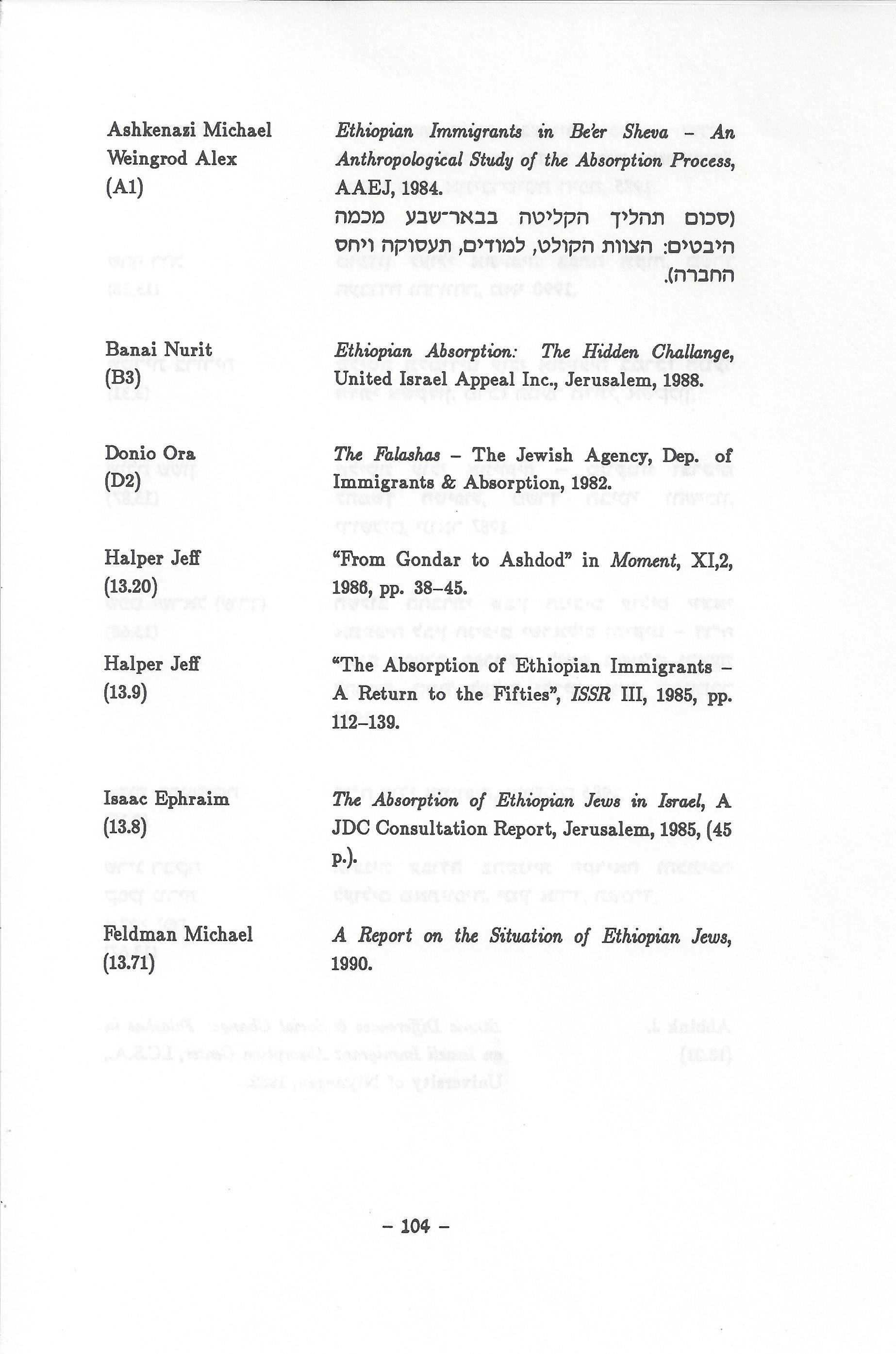 ביבליוגרפיה, ליקטו וערכו דני בודובסקי, יוסף דוד, יחיאל ערן