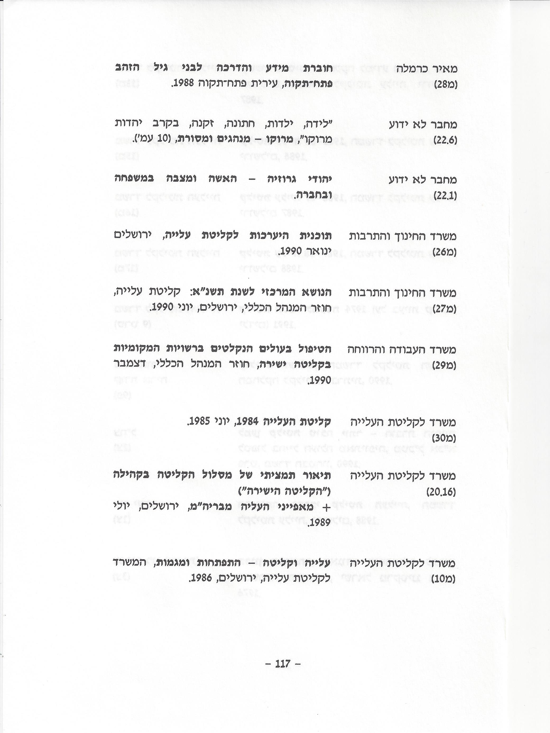 ביבליוגרפיה, ליקטו וערכו דני בודובסקי, יוסף דוד, יחיאל ערן