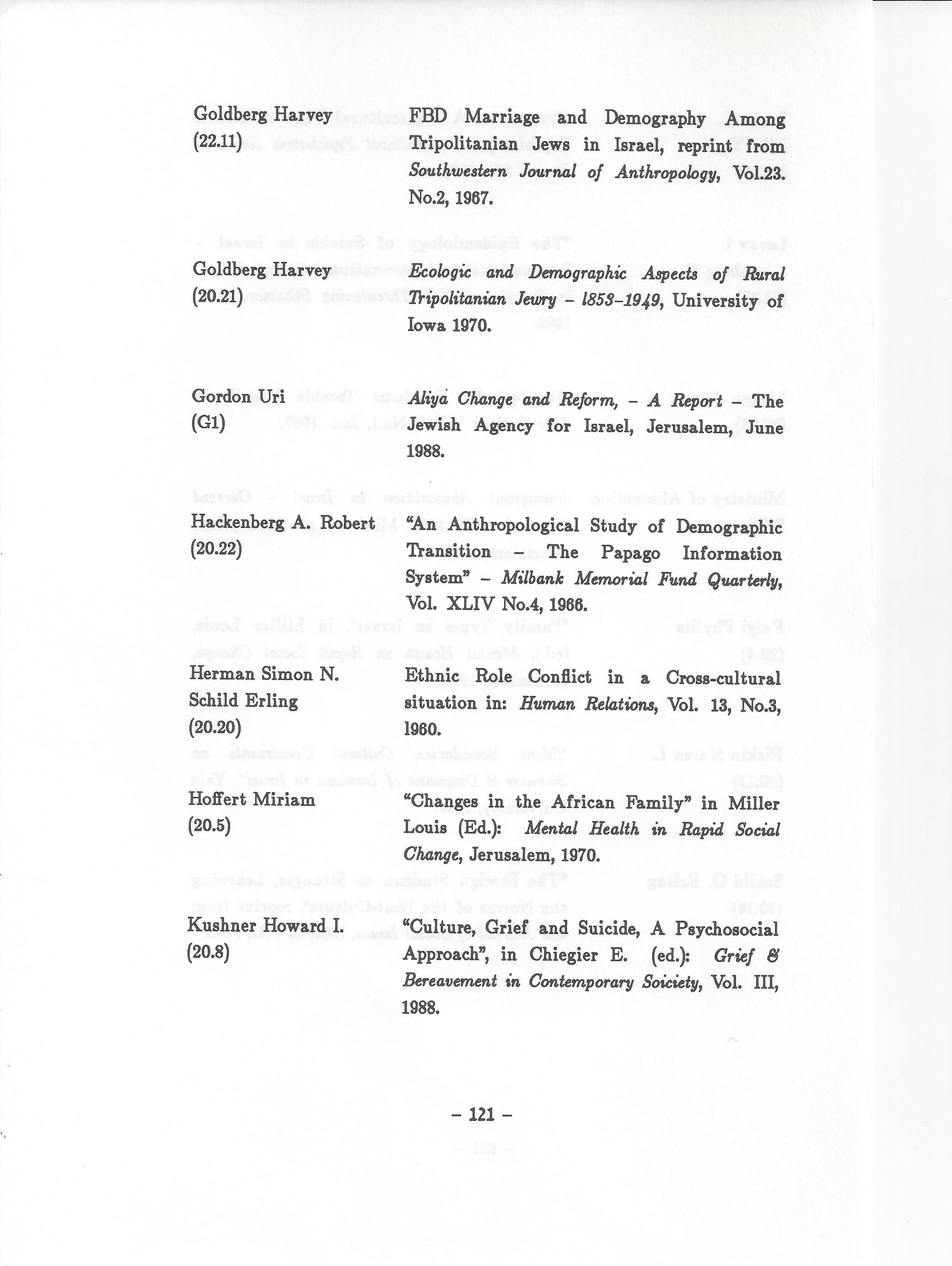 ביבליוגרפיה, ליקטו וערכו דני בודובסקי, יוסף דוד, יחיאל ערן