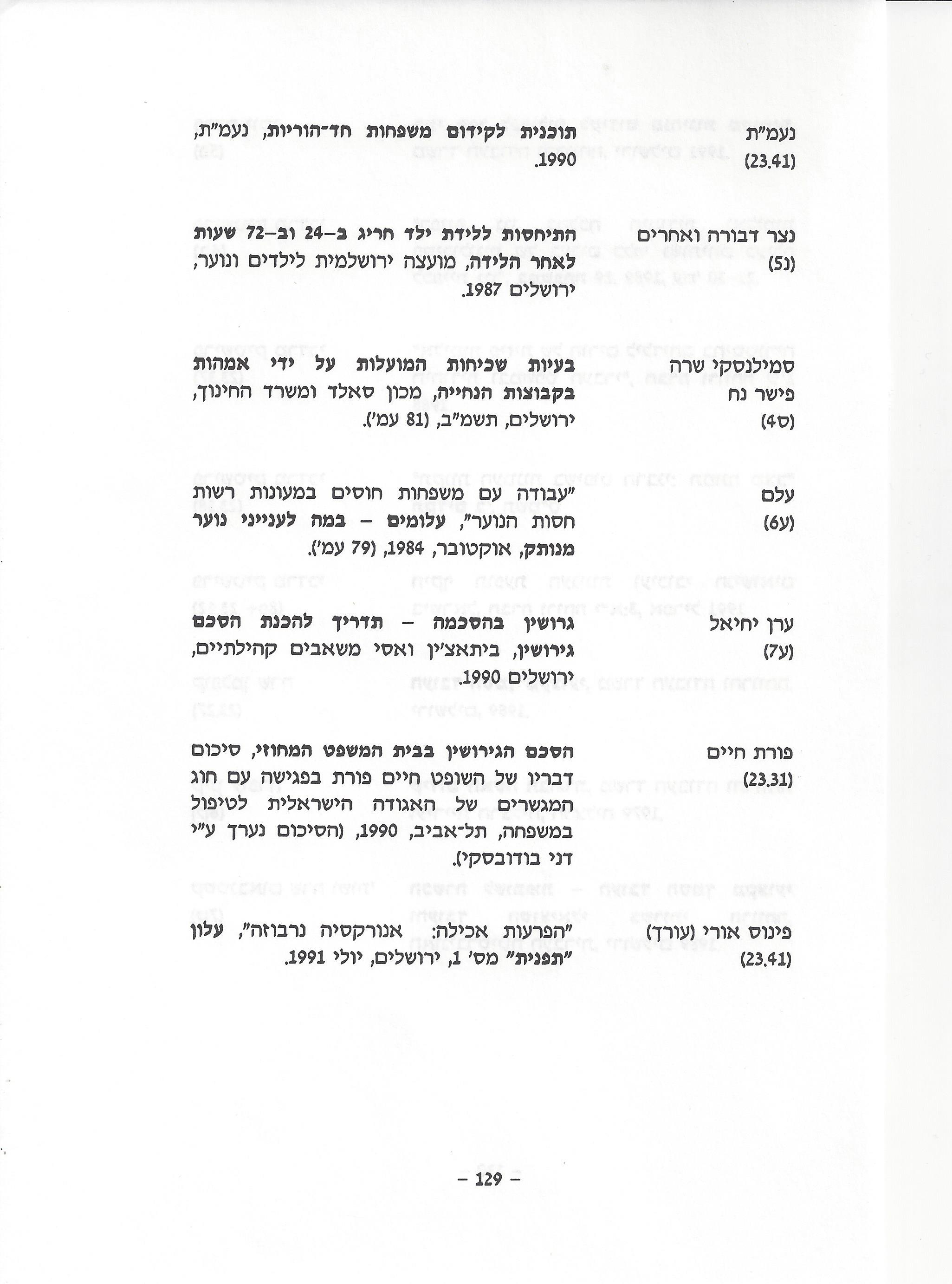 ביבליוגרפיה, ליקטו וערכו דני בודובסקי, יוסף דוד, יחיאל ערן