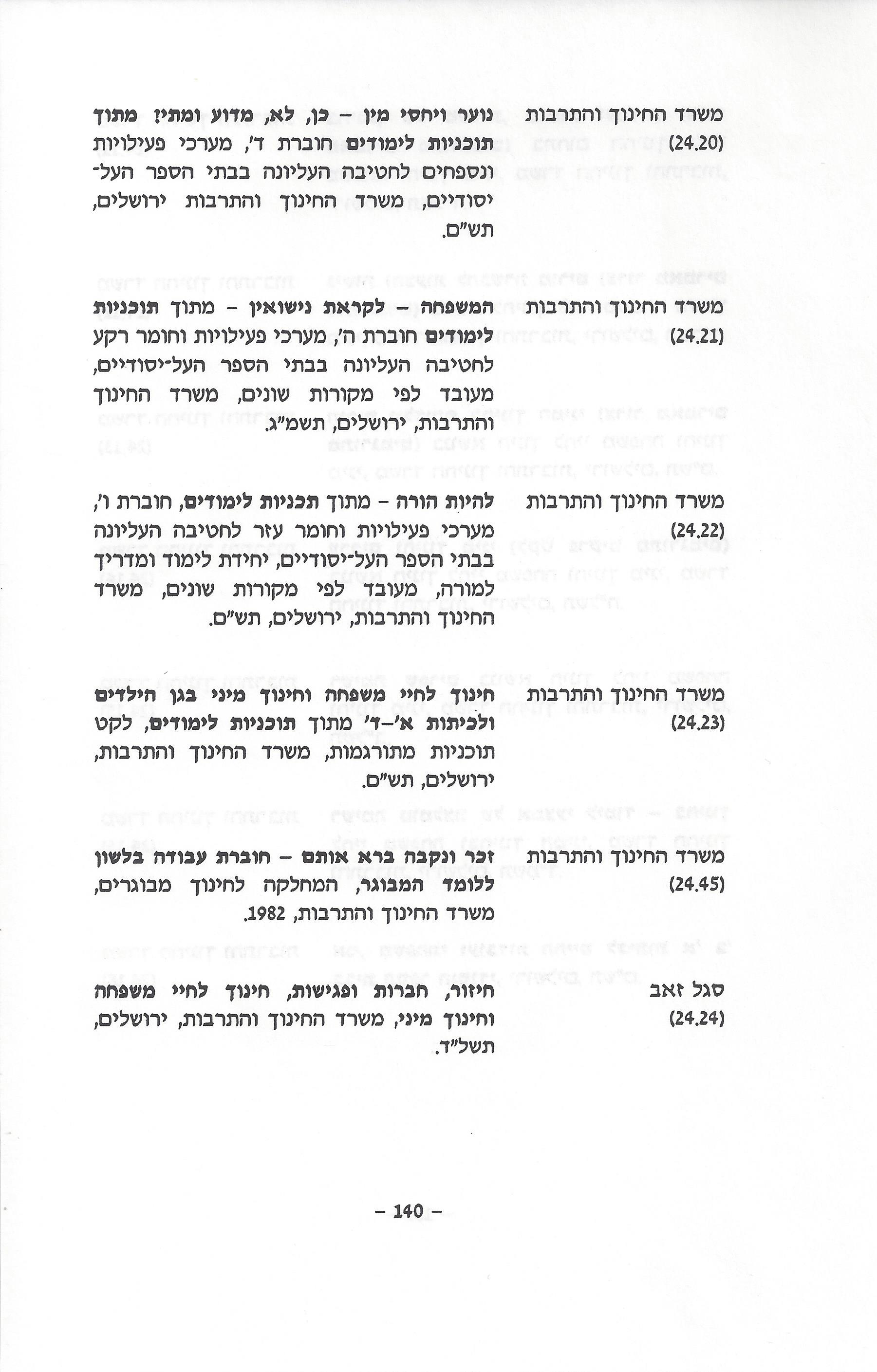 ביבליוגרפיה, ליקטו וערכו דני בודובסקי, יוסף דוד, יחיאל ערן