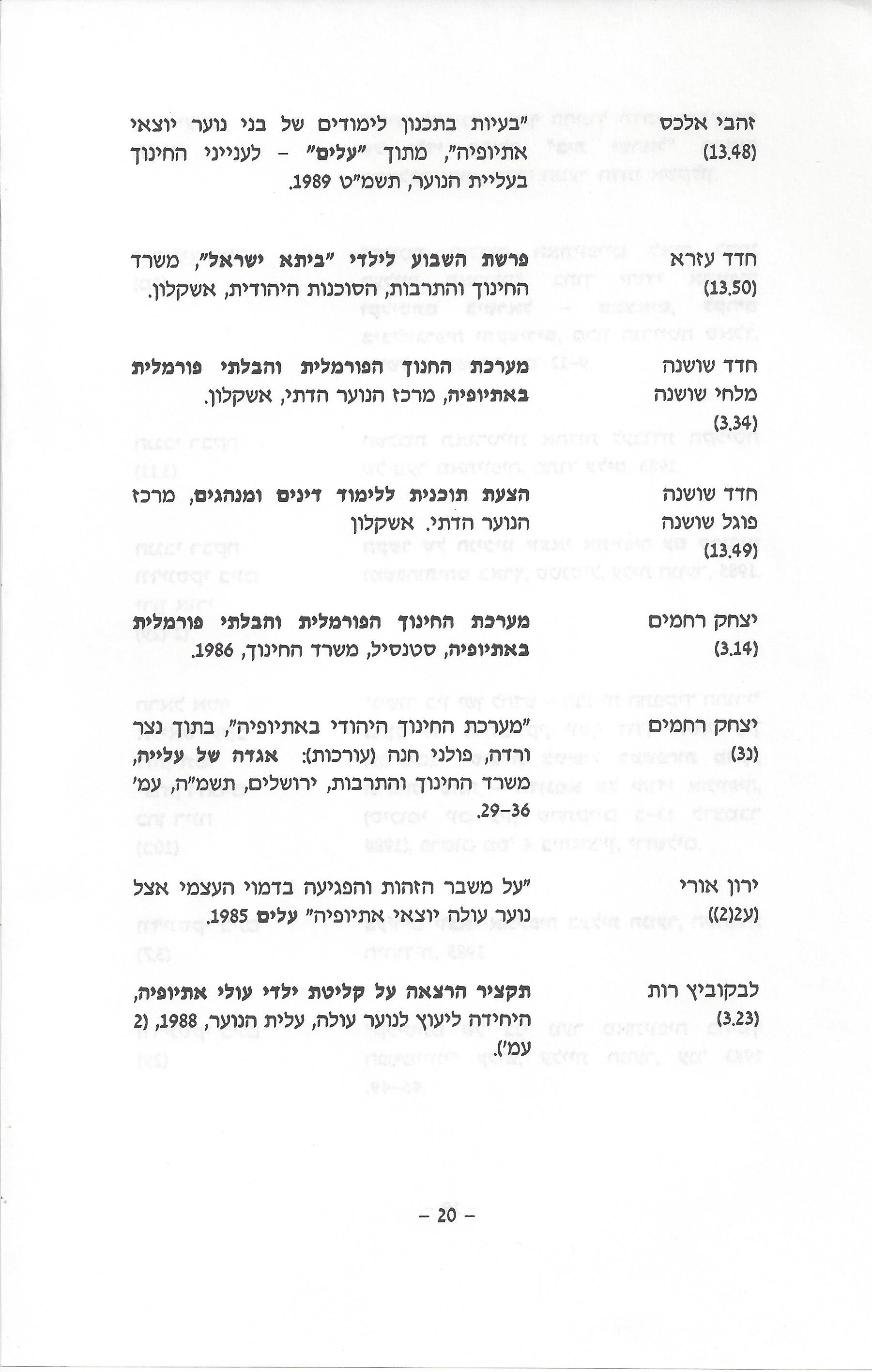 ביבליוגרפיה, ליקטו וערכו דני בודובסקי, יוסף דוד, יחיאל ערן