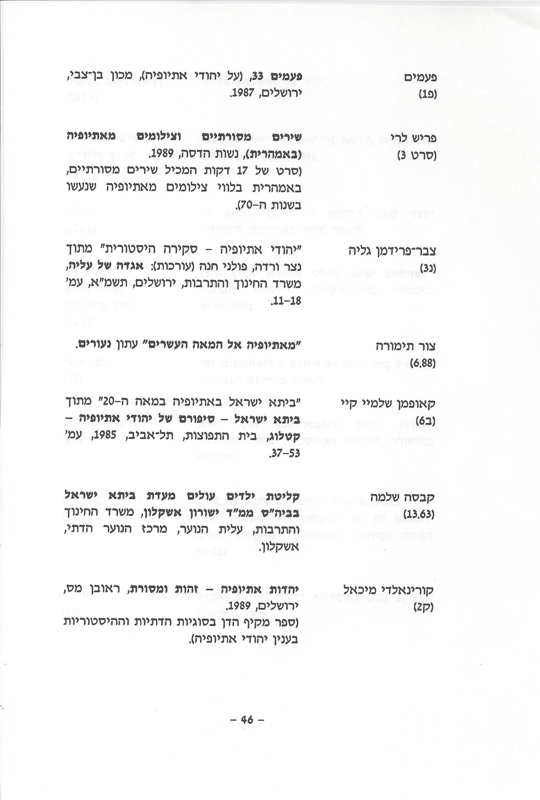 ביבליוגרפיה, ליקטו וערכו דני בודובסקי, יוסף דוד, יחיאל ערן