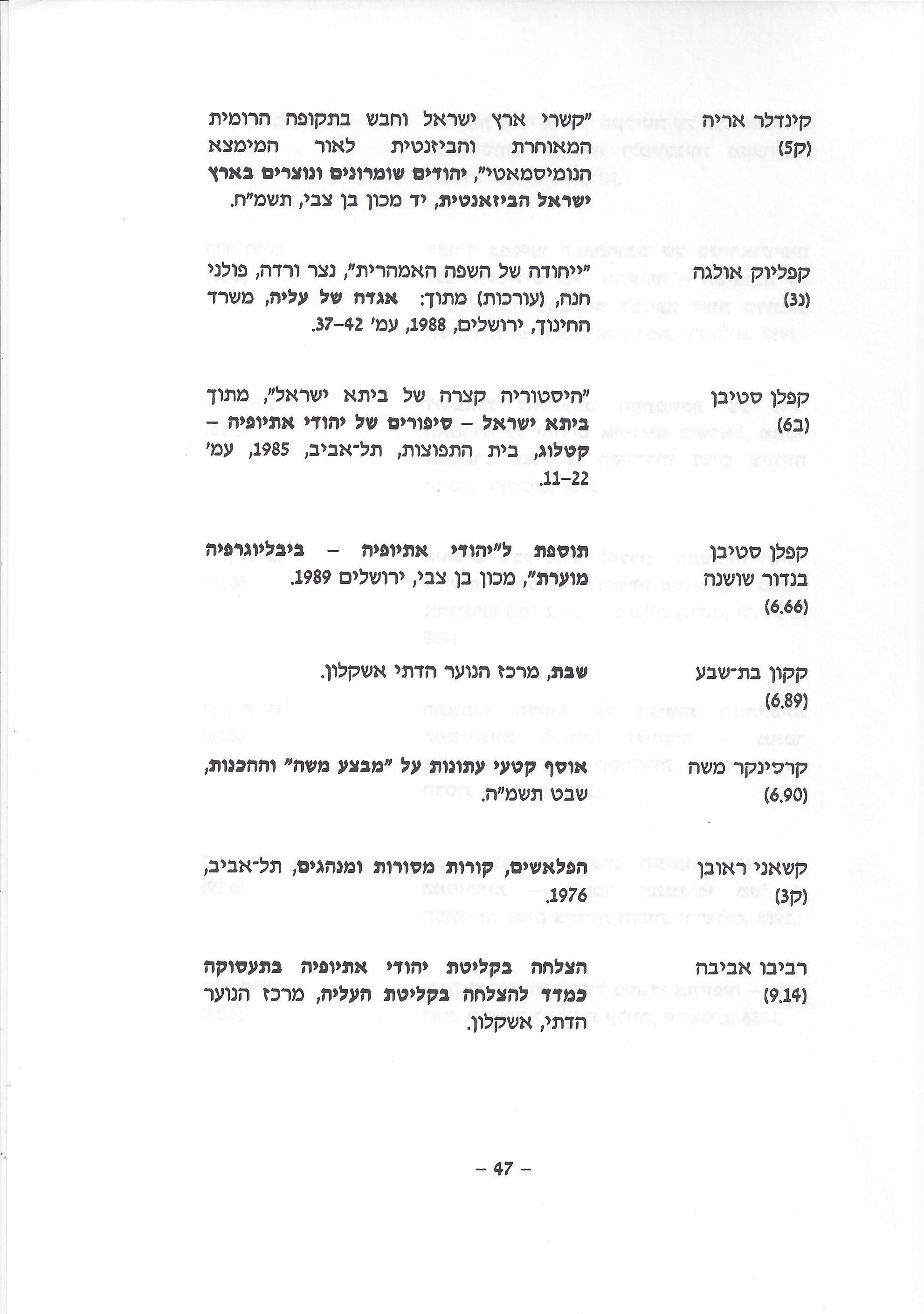 ביבליוגרפיה, ליקטו וערכו דני בודובסקי, יוסף דוד, יחיאל ערן