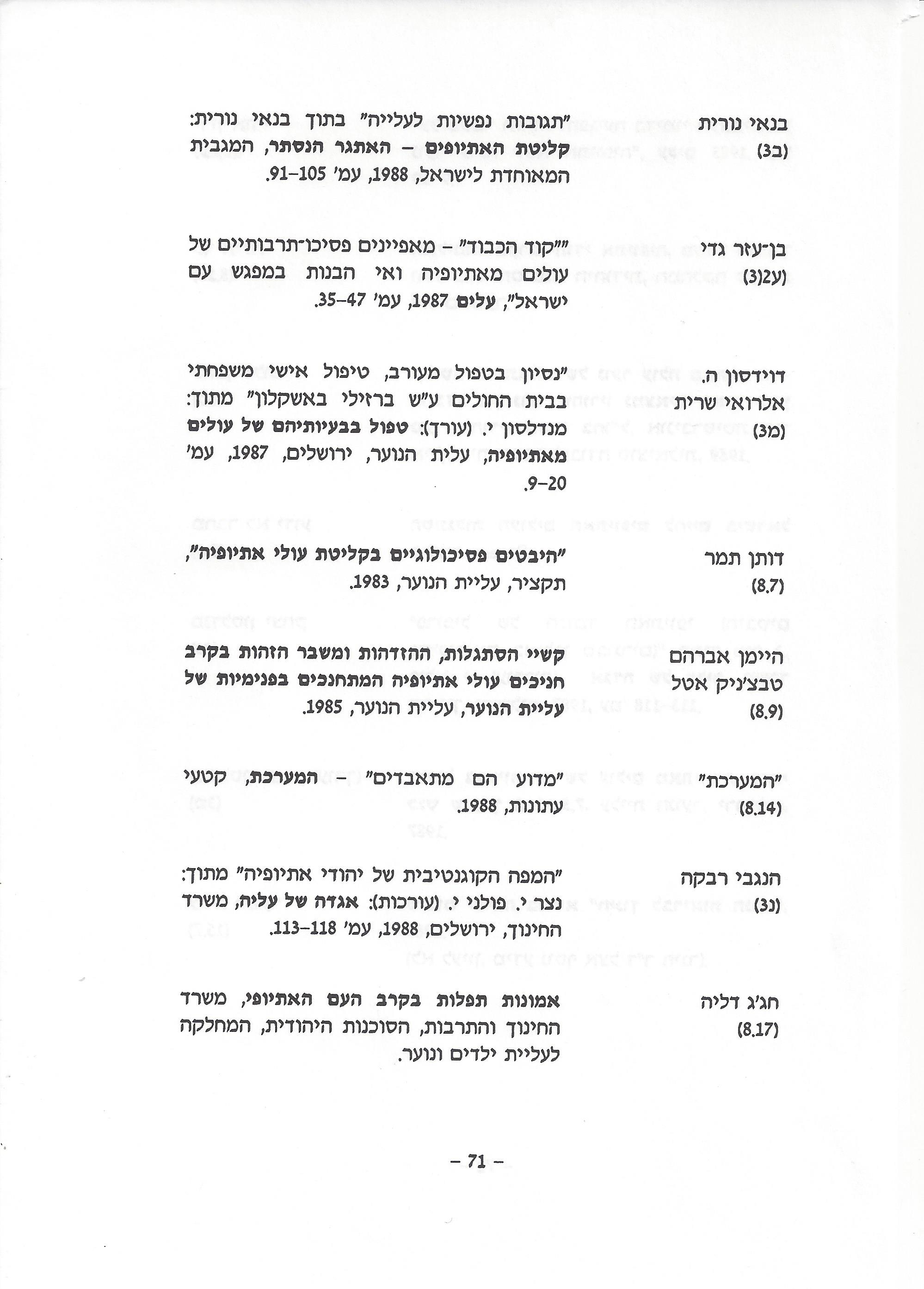ביבליוגרפיה, ליקטו וערכו דני בודובסקי, יוסף דוד, יחיאל ערן