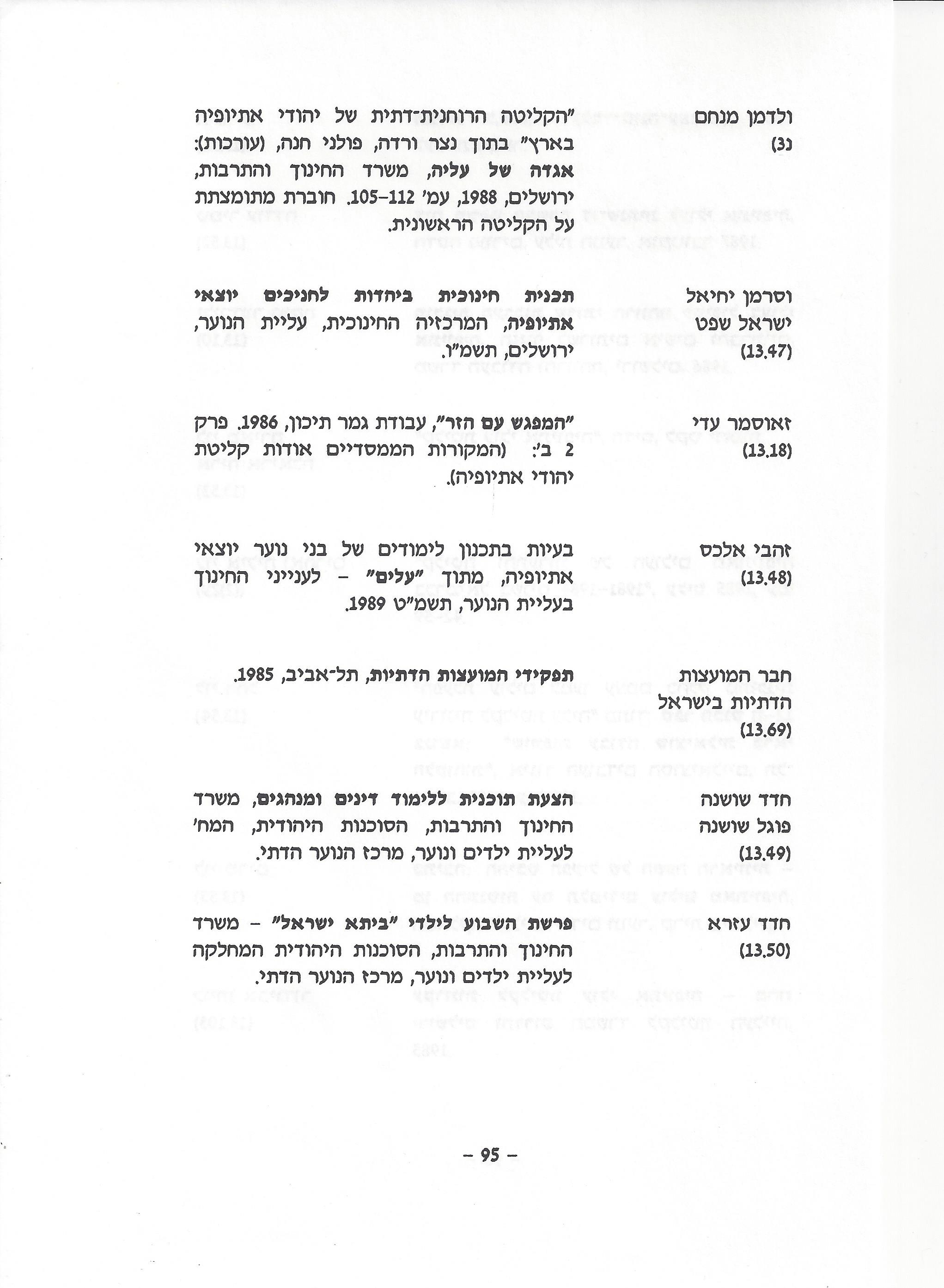 ביבליוגרפיה, ליקטו וערכו דני בודובסקי, יוסף דוד, יחיאל ערן