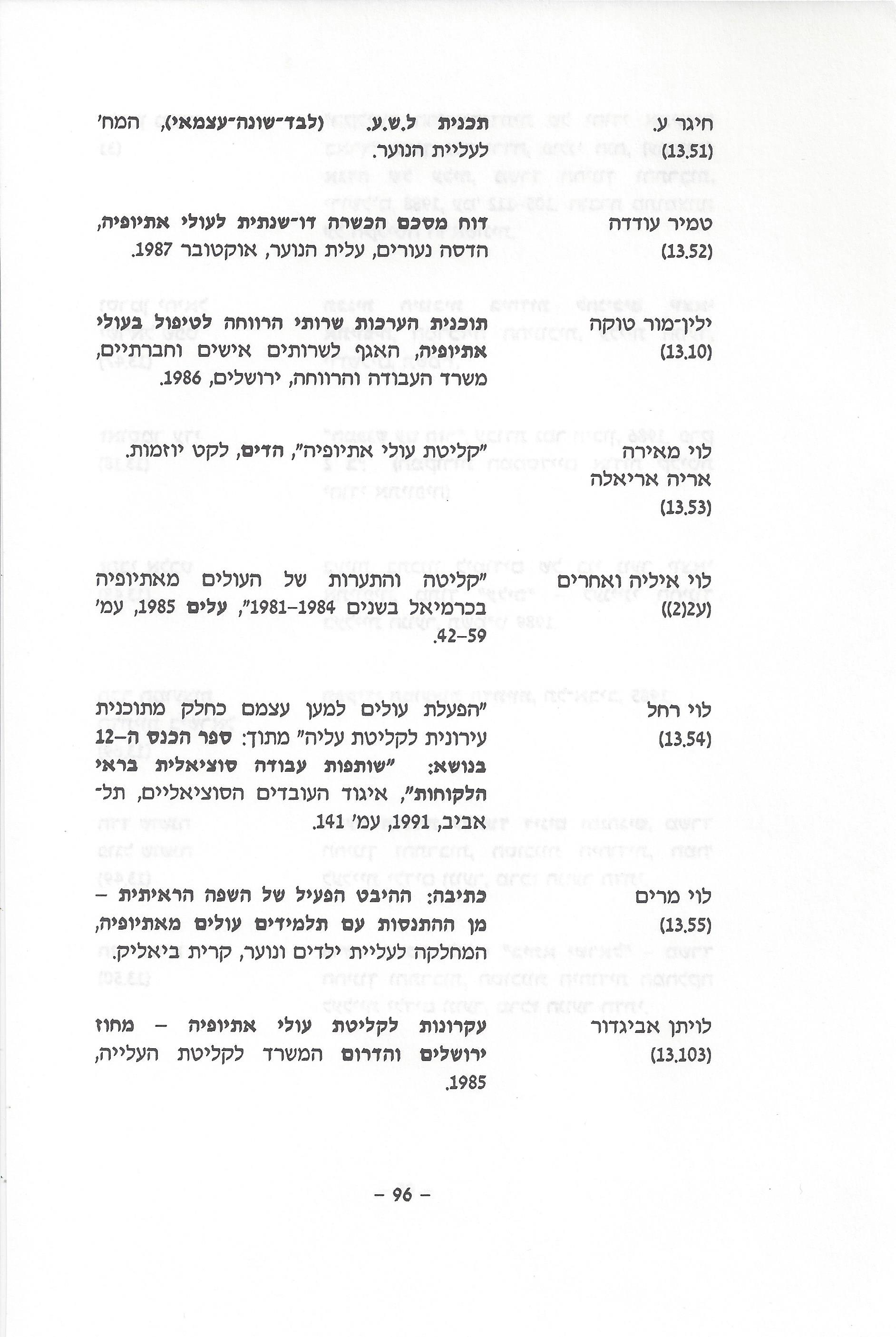 ביבליוגרפיה, ליקטו וערכו דני בודובסקי, יוסף דוד, יחיאל ערן